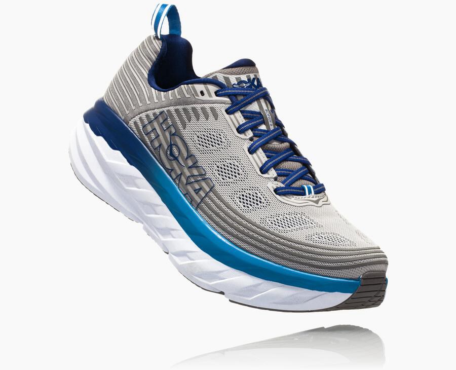 Tenis Hoka One One Masculino Cinzentas - Bondi 6 - 708-CQMAIL